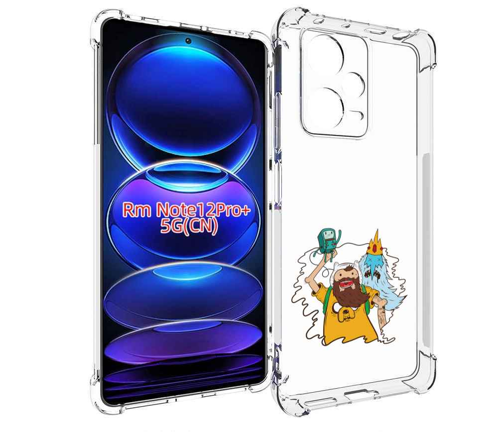 

Чехол MyPads время приключений старый Финн для Xiaomi Redmi Note 12 Pro + Plus, Прозрачный, Tocco