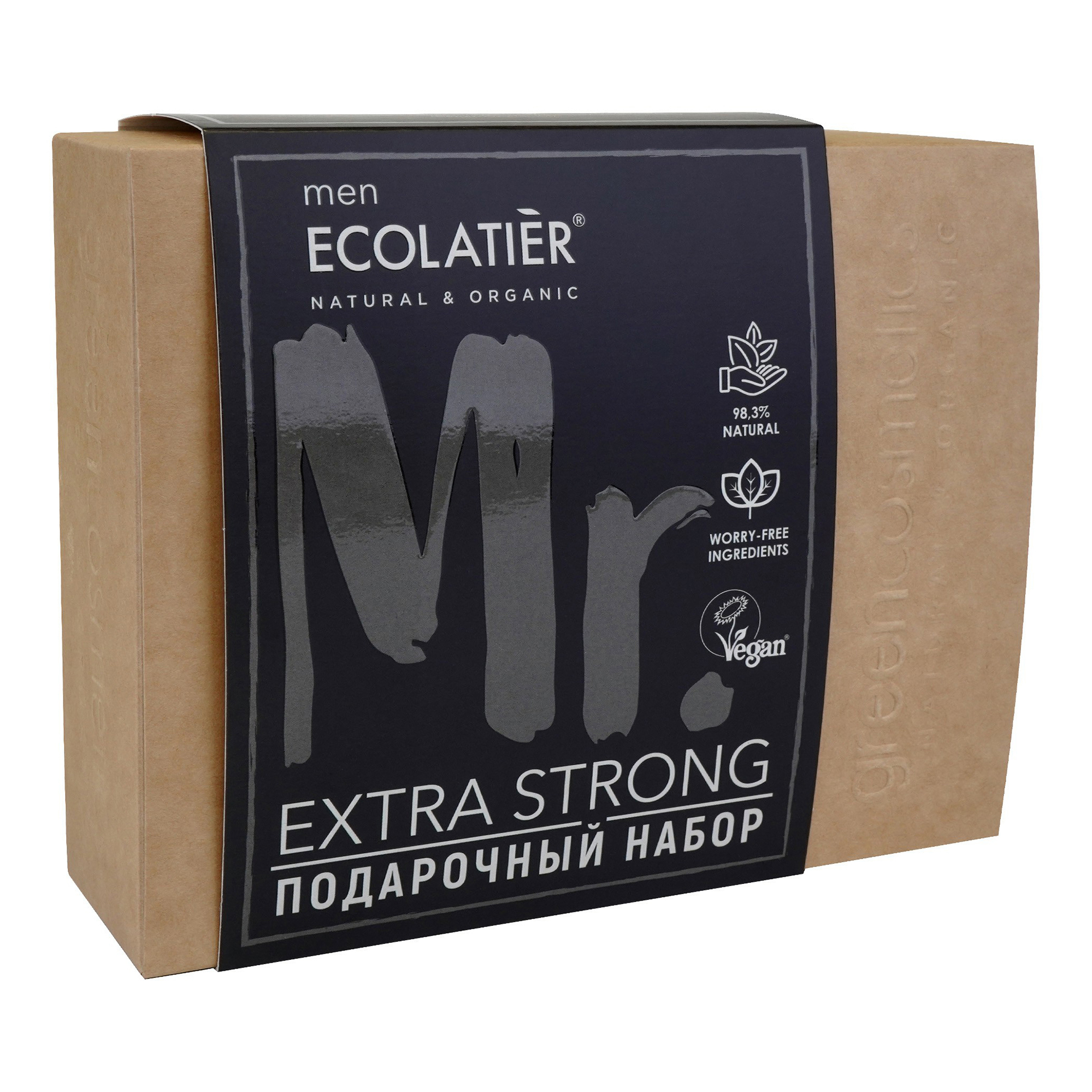 фото Набор средств для тела ecolatier extra strong for men для мужчин 2 предмета