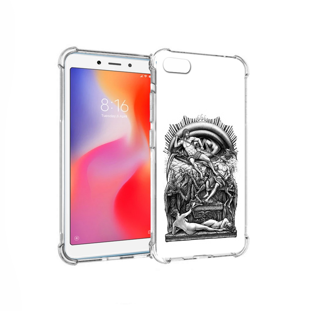 

Чехол MyPads Tocco для Xiaomi Redmi 6A оракул черно белый (PT113916.305.528), Прозрачный, Tocco