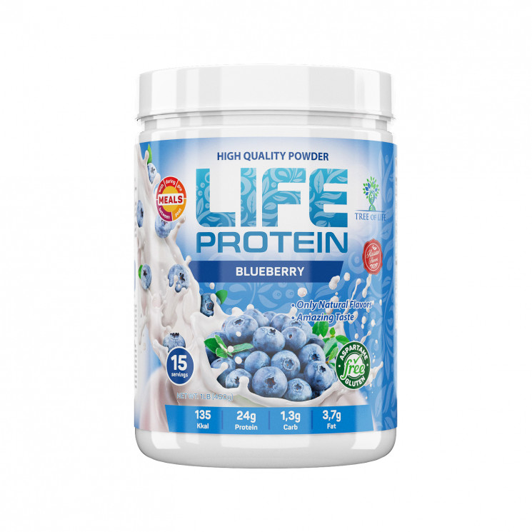 фото Протеин tree of life life protein 450 г protein blueberry