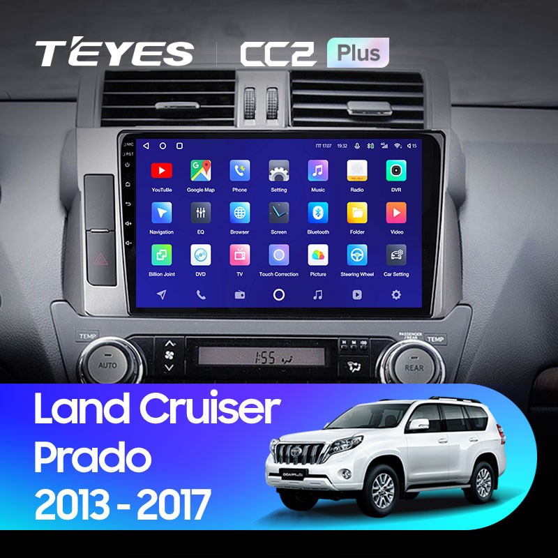 Штатная магнитола Teyes CC2 Plus 4/32 Toyota Land Cruiser Prado 150 (2013-2017)