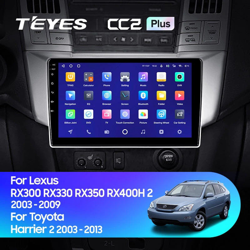 Штатная магнитола Teyes CC2 Plus 4/32 Toyota Harrier (2003-2009)