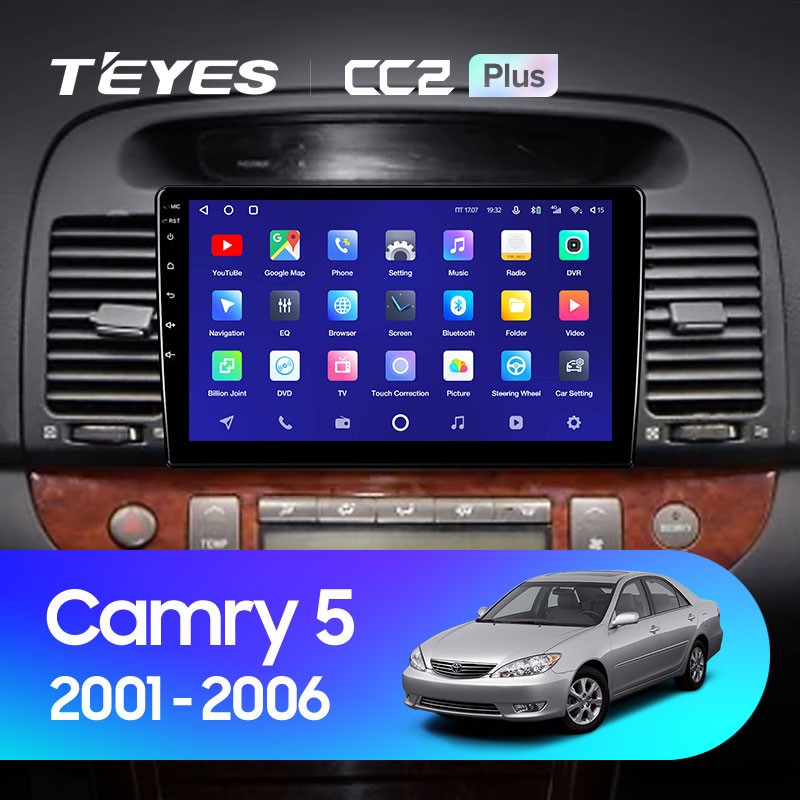 Штатная магнитола Teyes CC2 Plus 4/32 Toyota Camry 5 XV 30 (2001-2006) Тип-A