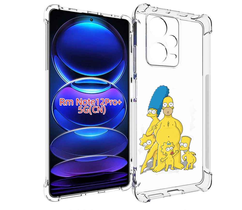 

Чехол MyPads семья-симпсонов для Xiaomi Redmi Note 12 Pro + Plus, Прозрачный, Tocco