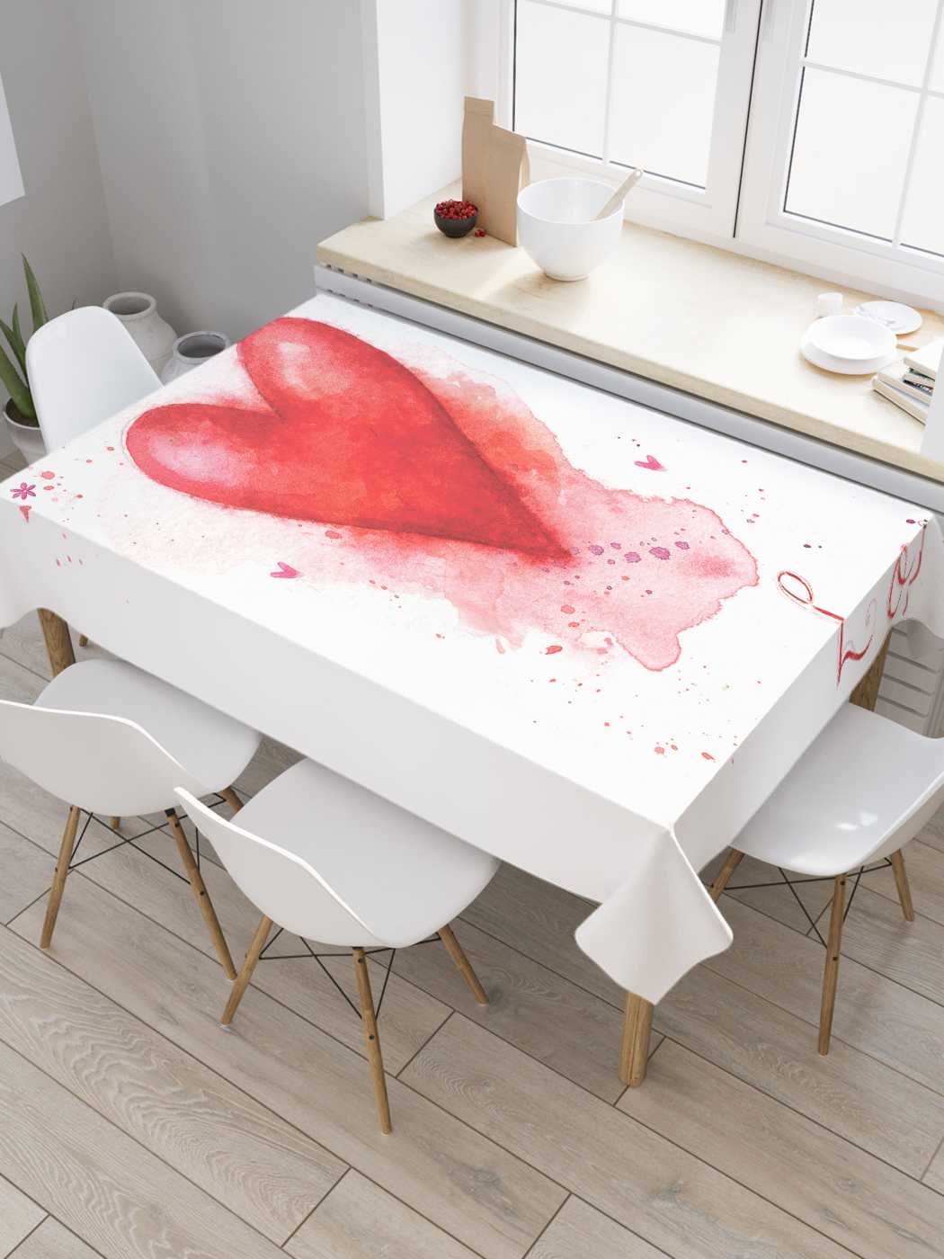 

Скатерть прямоугольная JoyArty "Любовная фантазия" из сатена, 120x145 см, Зеленый, Любовная фантазия