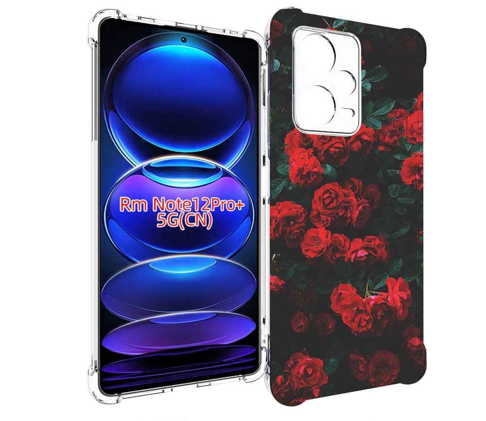 

Чехол MyPads розы-в-листьях для Xiaomi Redmi Note 12 Pro + Plus, Прозрачный, Tocco