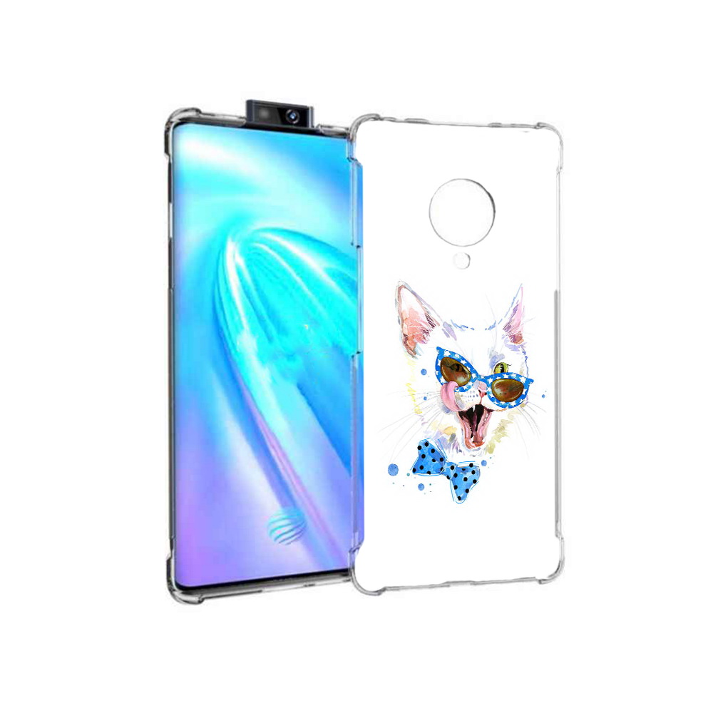 

Чехол MyPads Tocco для Vivo NEX 3 белый кот (PT136035.381.229), Прозрачный, Tocco
