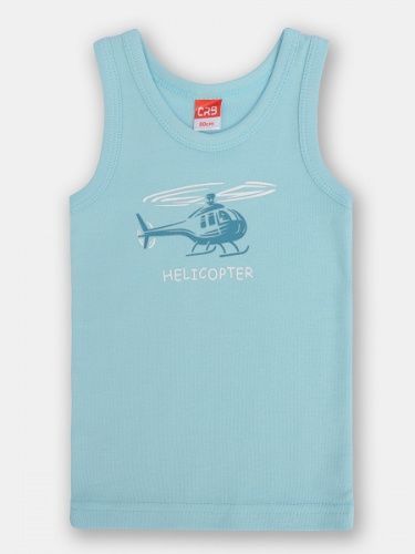 Майка бельевая детская Cherubino CWMB 20069-43 голубой, 116