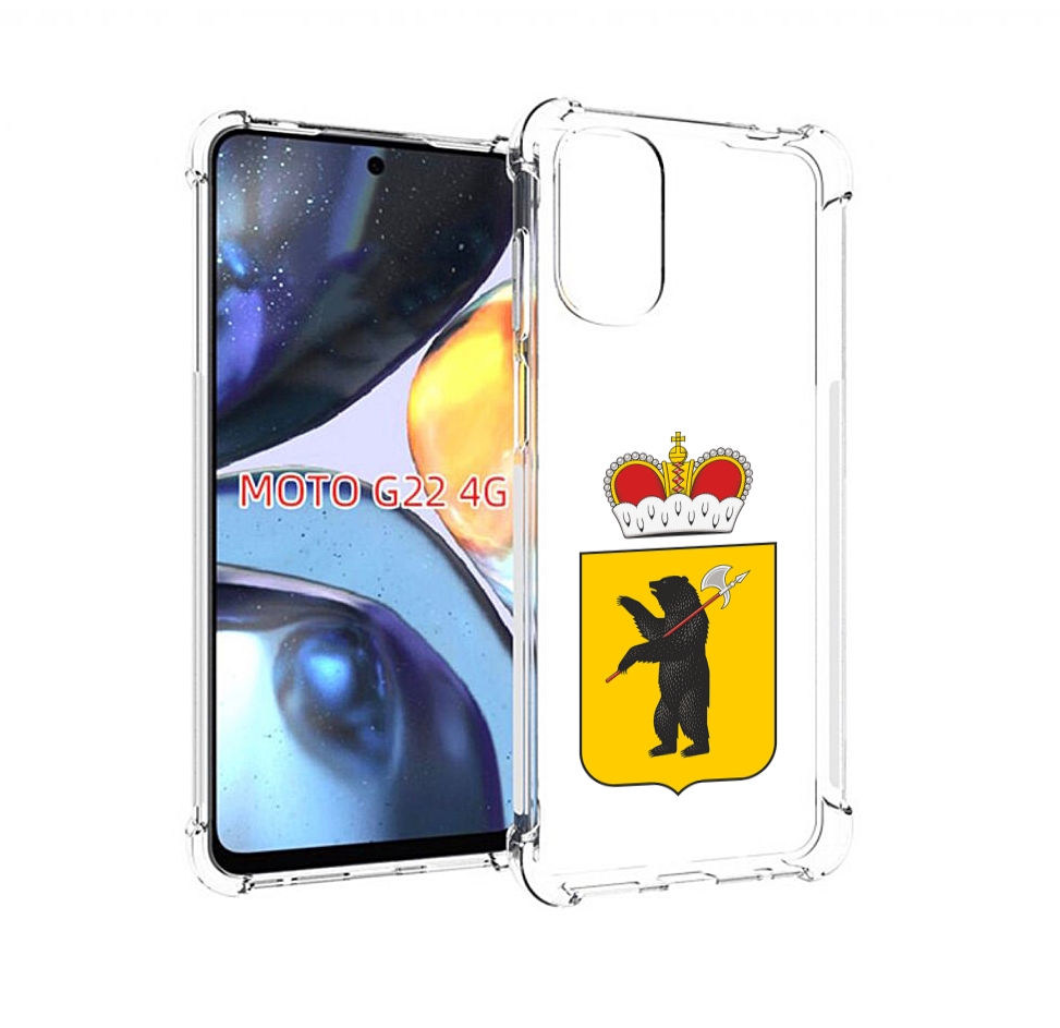 

Чехол MyPads герб-ярославская-область для Motorola Moto G22 4G, Прозрачный, Tocco