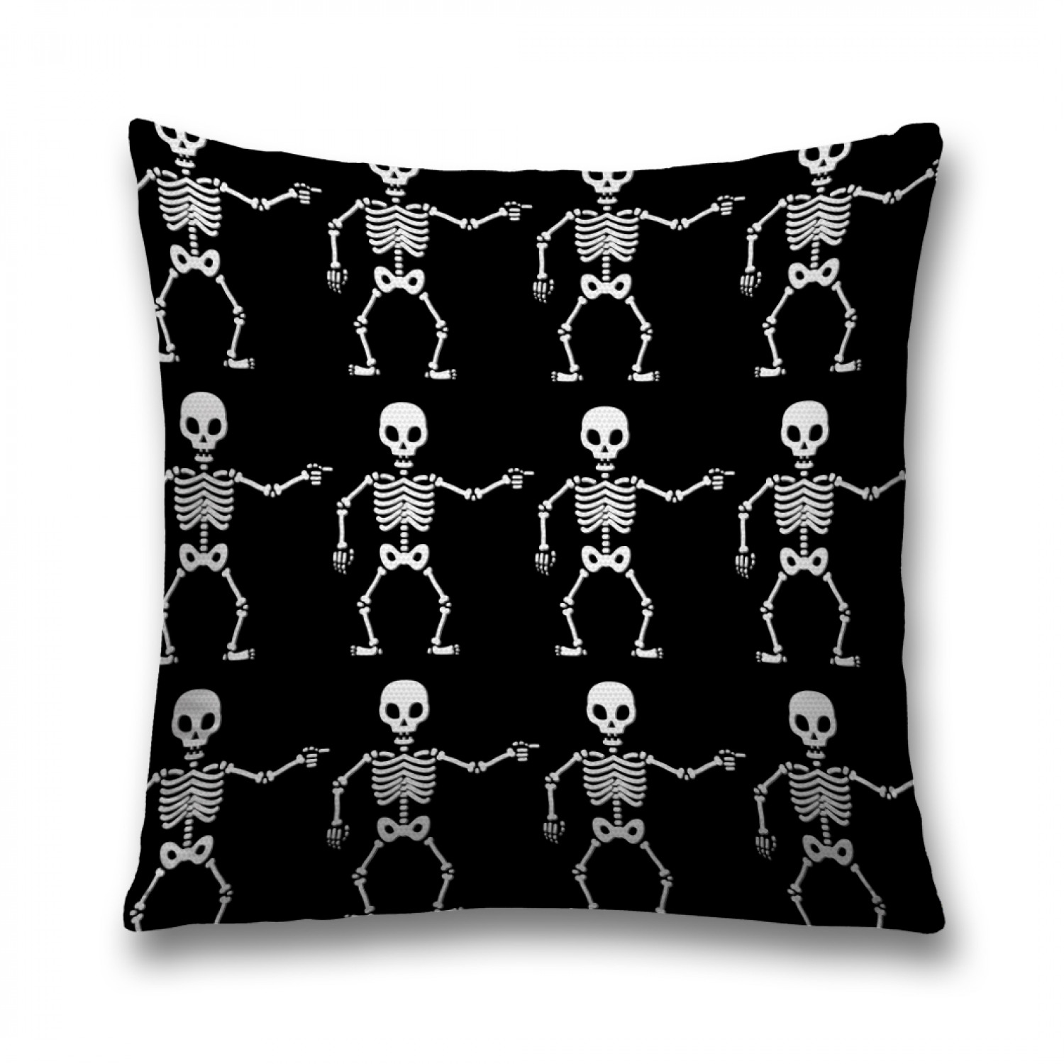 

Наволочка декоративная JoyArty "Ряды скелетов" на молнии, 45x45 см, Черный, Ряды скелетов
