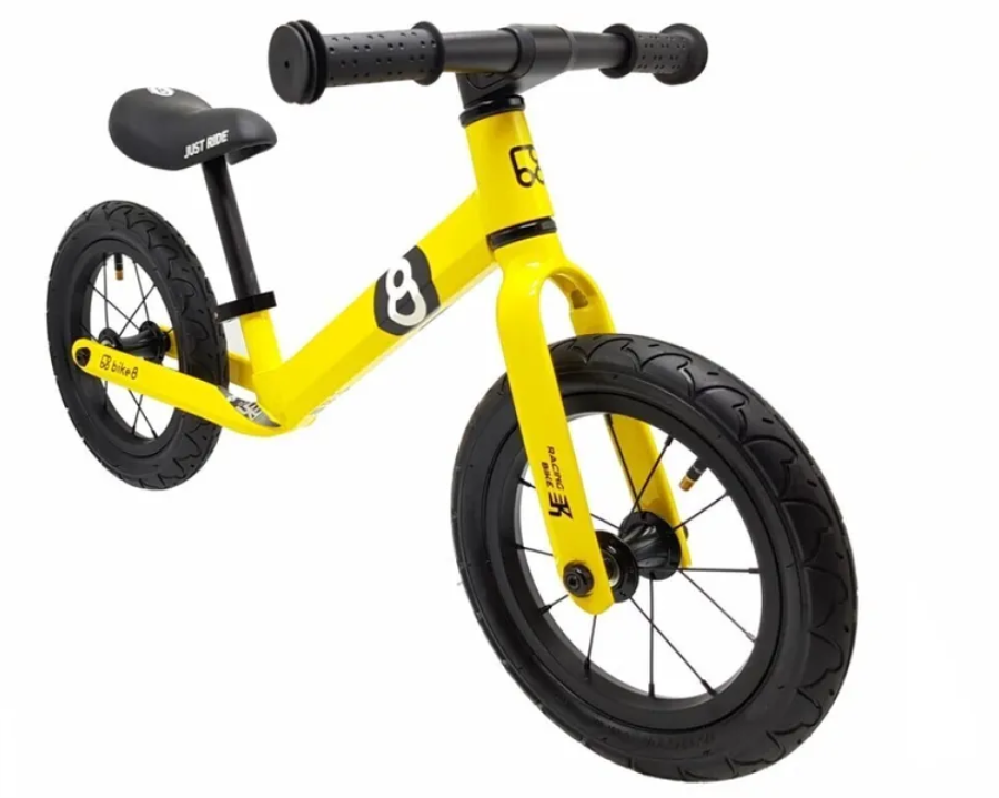 Беговел BIKE8 Racing AIR 12, Yellow (Жёлтый)