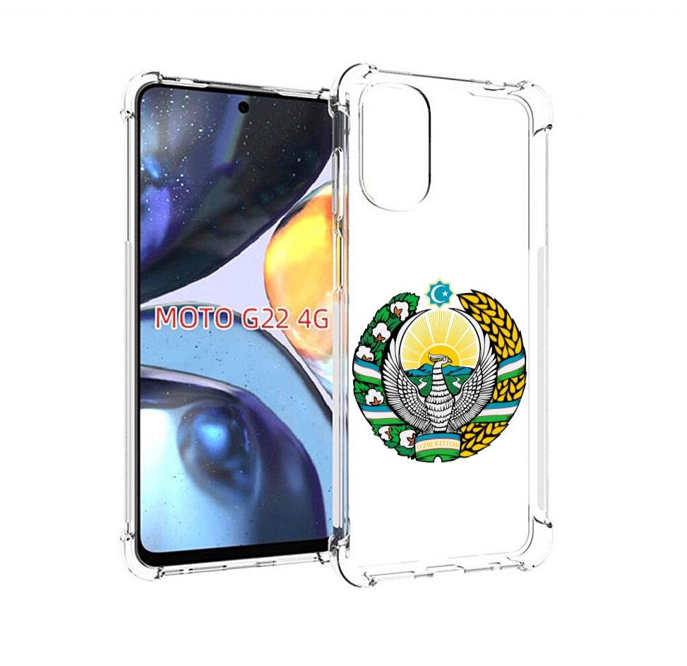 

Чехол MyPads герб-узбекистана для Motorola Moto G22 4G, Прозрачный, Tocco
