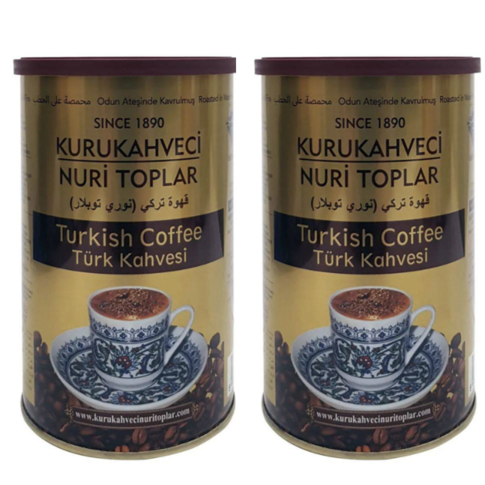 Турецкий кофе молотый Kurukahveci Nuri Toplar Turkish, 2 шт по 250 г