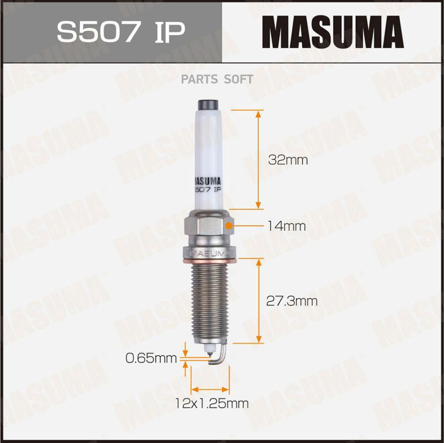 

Свеча зажигания MASUMA IRIDIUM+PLATINUM (SILZKFR8D7S)