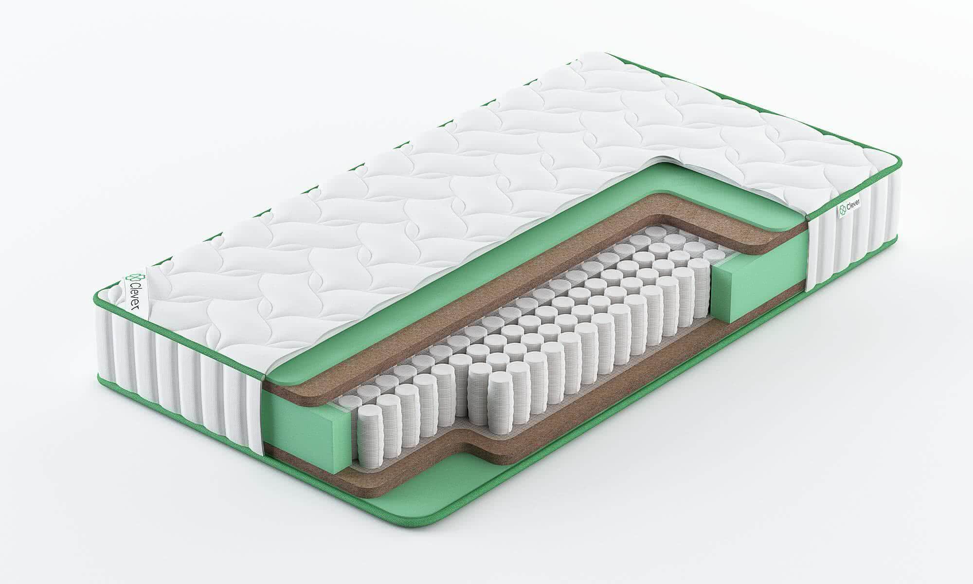 

Матрас Clever Force Firm 165x180, Белый, FORCE FIRM