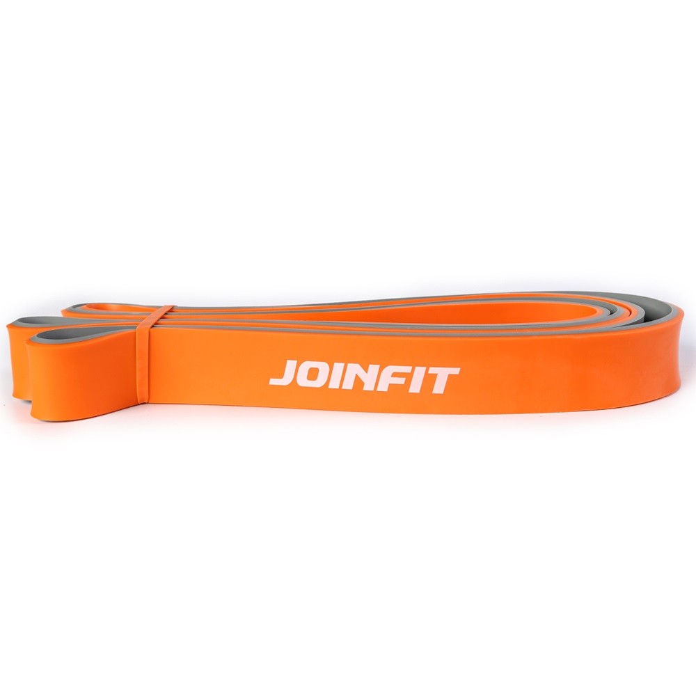Эспандер петля JOINFIT латексная до 35 кг для фитнеса, йоги J.S.059E ,оранжевый/серый