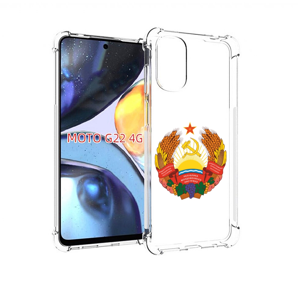 

Чехол MyPads герб-приднестровья для Motorola Moto G22 4G, Прозрачный, Tocco