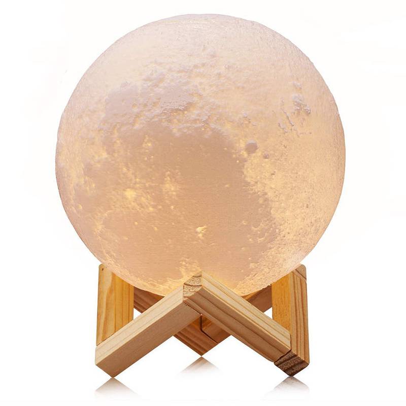 фото Светильник ночник 3d шар луна moon lamp 15 см без пульта baziator