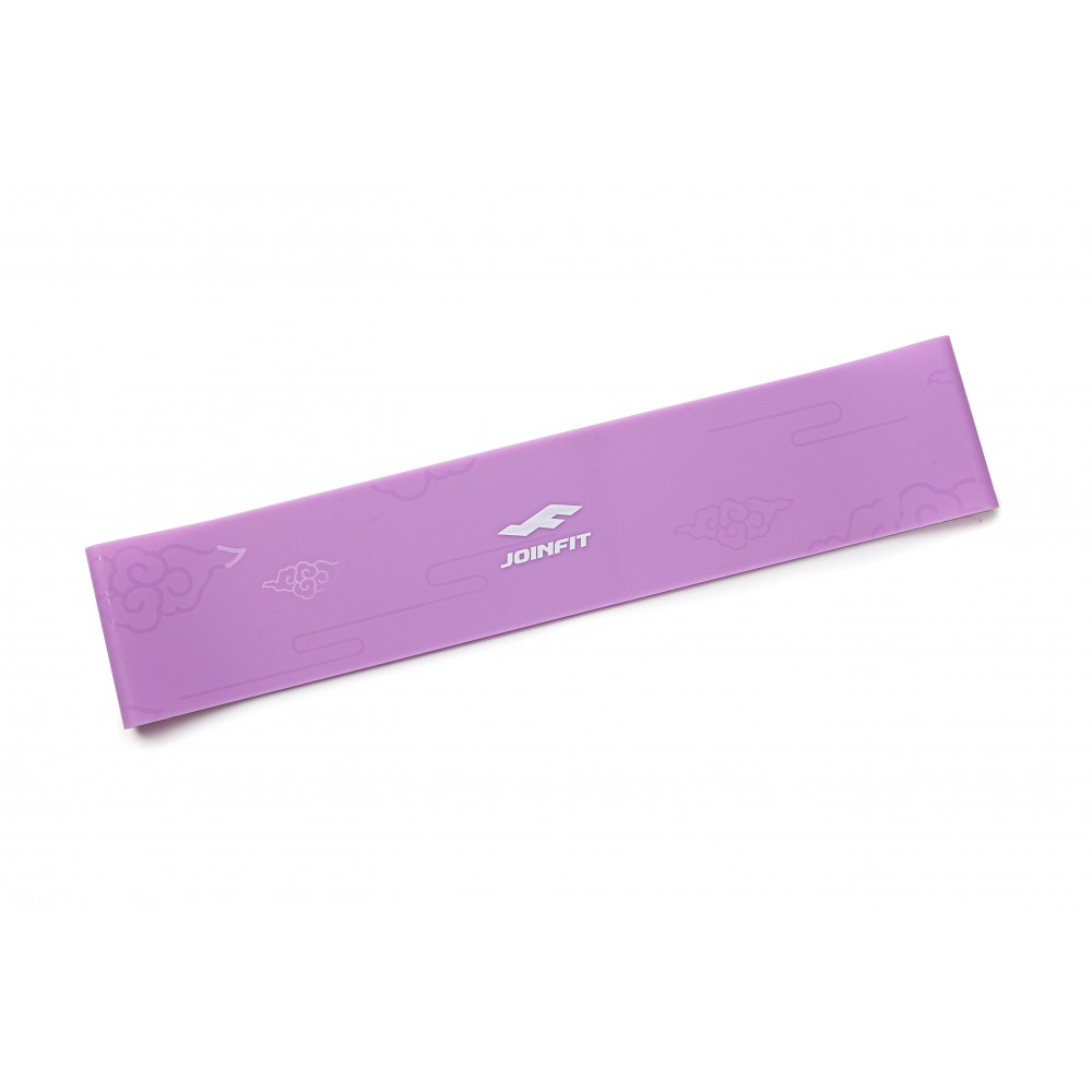 фото Эспандер петля joinfit силиконовая для фитнеса, йоги до 6 кг j.r.135b, фиолетовый