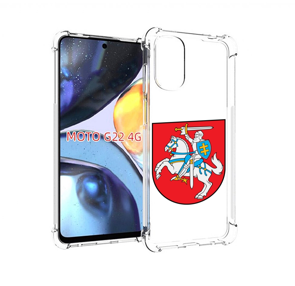 

Чехол MyPads герб-литва для Motorola Moto G22 4G, Прозрачный, Tocco