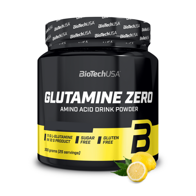 L-глютамин BioTechUSA Glutamine Zero порошок 300 г, лимон