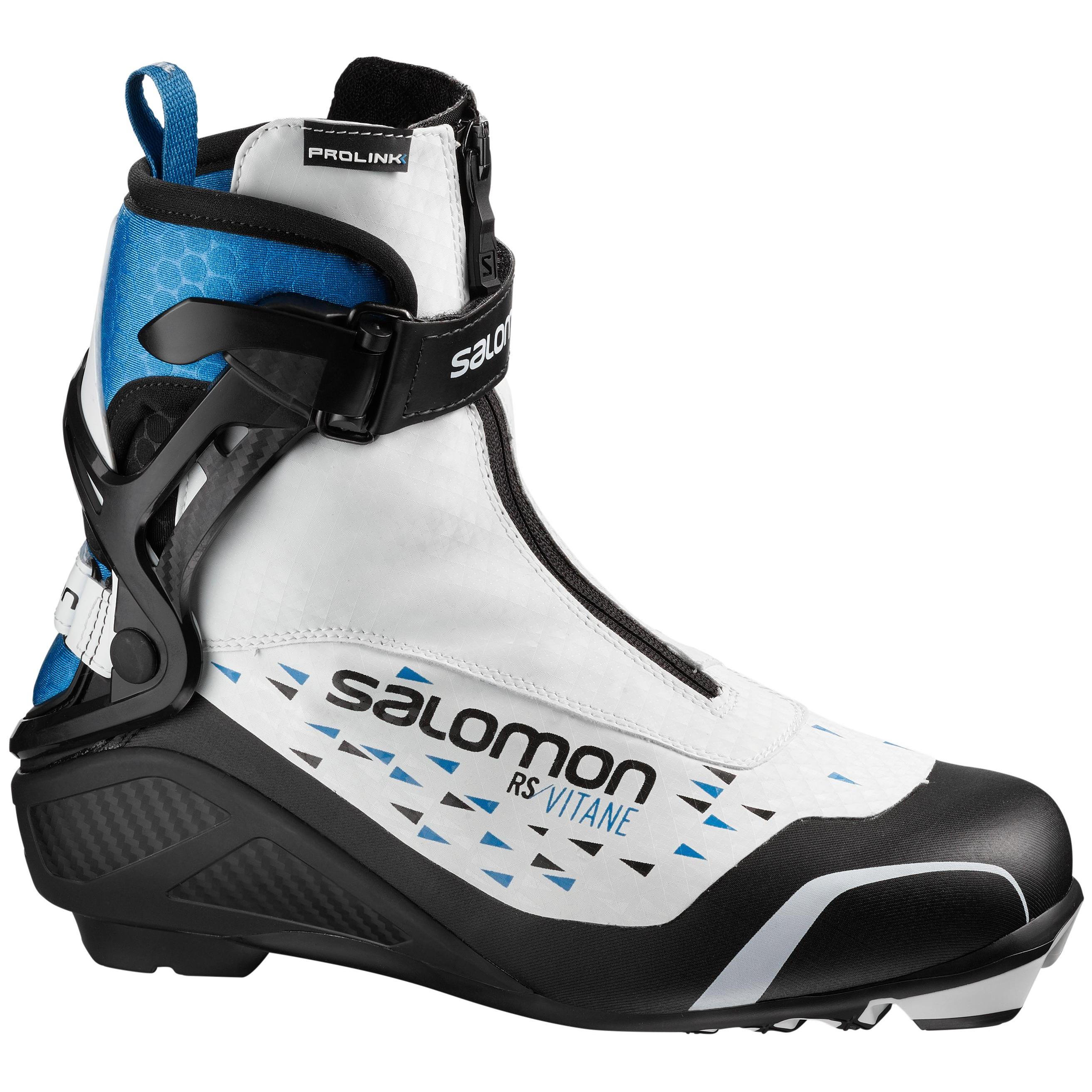 фото Ботинки для беговых лыж salomon rs vitane prolink 2021, черные/белые, 40.5