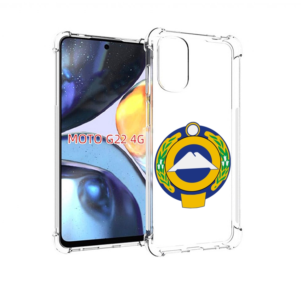 

Чехол MyPads герб-карачаево-черкессия для Motorola Moto G22 4G, Прозрачный, Tocco