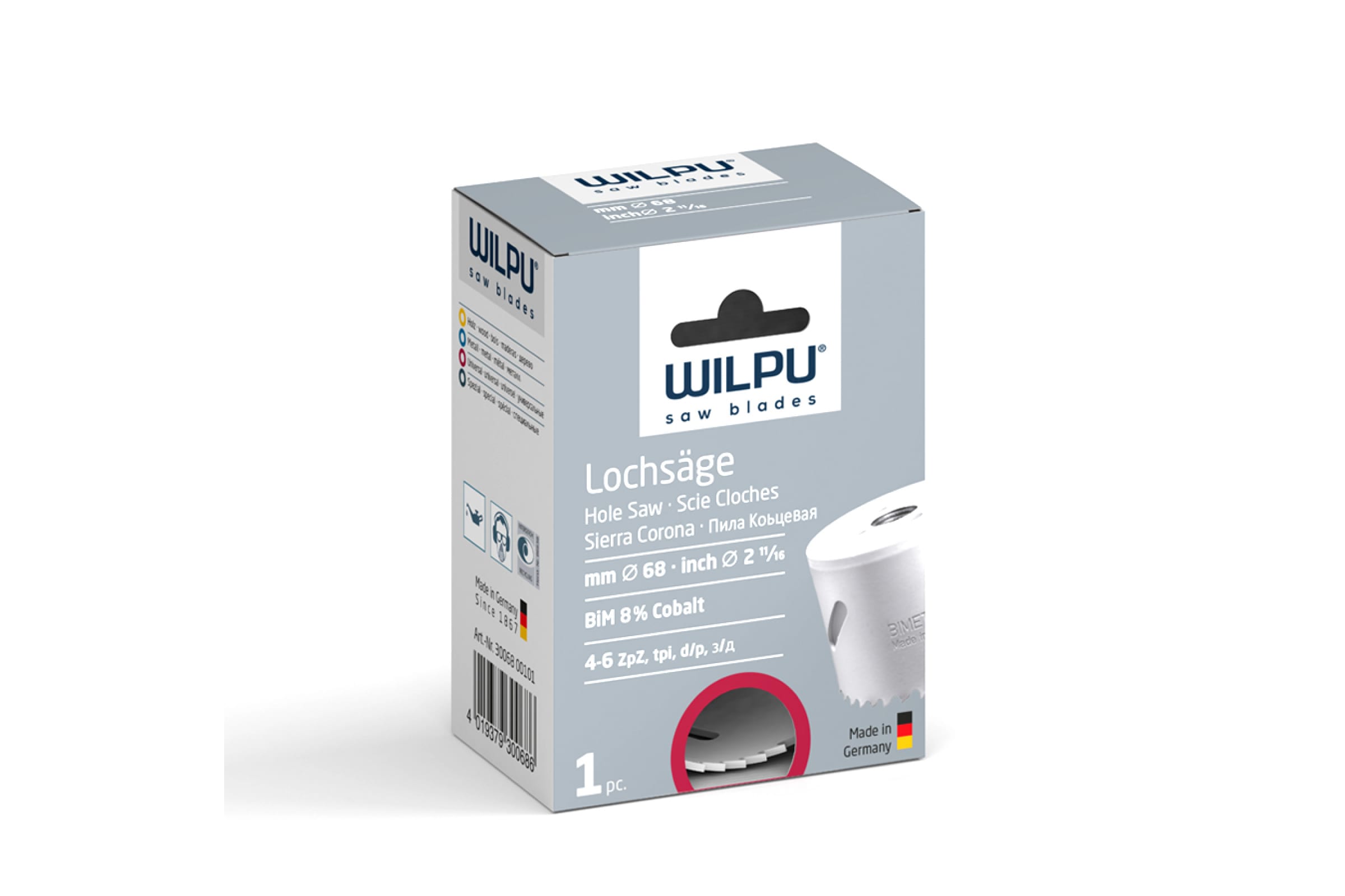 

Коронка биметаллическая WILPU Bi-metall D- 98 мм крупный зуб 3009800101