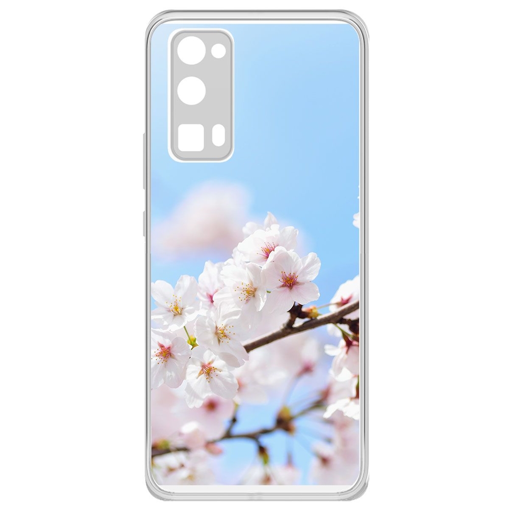 

Чехол-накладка Krutoff Clear Case Цветение для Honor 30 Pro+/30 Pro