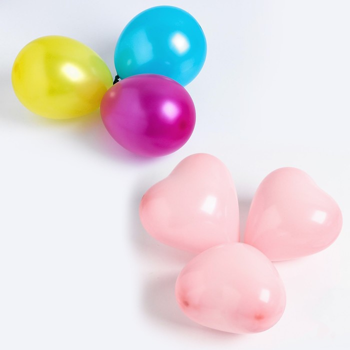 

Шар латексный 5", набор 10 шт., МИКС, День рождения