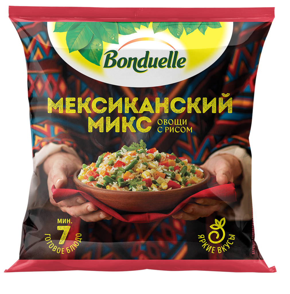 

Овощная смесь Bonduelle Мексиканская свежезамороженная 0,4 кг