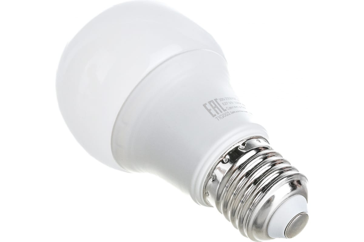 

Лампа светодиодная LL-R-A60-9W-230-3K-E27 (груша, 9Вт, тепл., Е27) в коробке 10 шт. Ресант