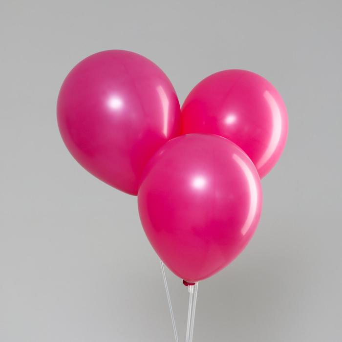 

Шар латексный 12", стандарт, набор 5 шт., цвет фуксия, Воздушное оформление. Универсальное