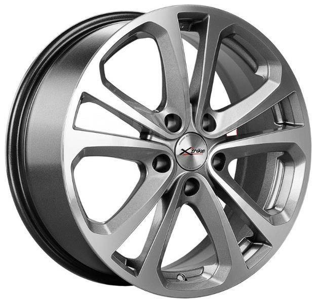 

Колесный диск X'trike X-113M 7x17 ET45 5x114.3 D67.1 HSB/FP, арт. 76371, Серый;серебристый, X-113M