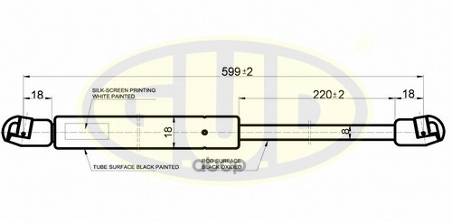 

Амортизатор Багажника Mg Zr 06/01- 360N L=599/220Mm G.U.D арт. GGS020353