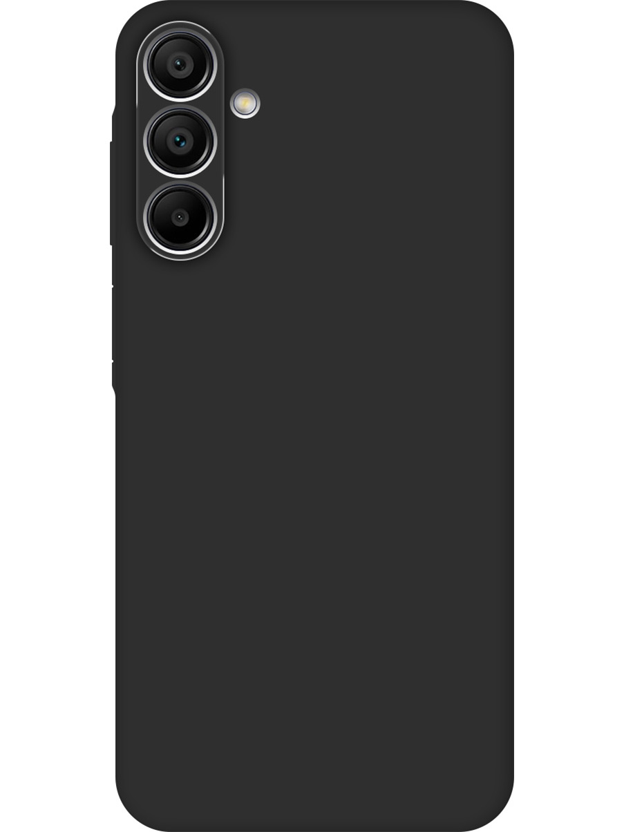 

Силиконовый чехол на Samsung Galaxy A15 матовый черный, 780484513