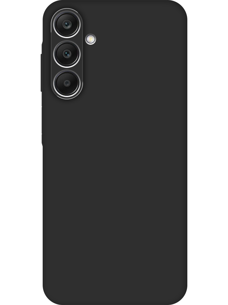 

Силиконовый чехол на Samsung Galaxy A25 матовый черный, 780484413