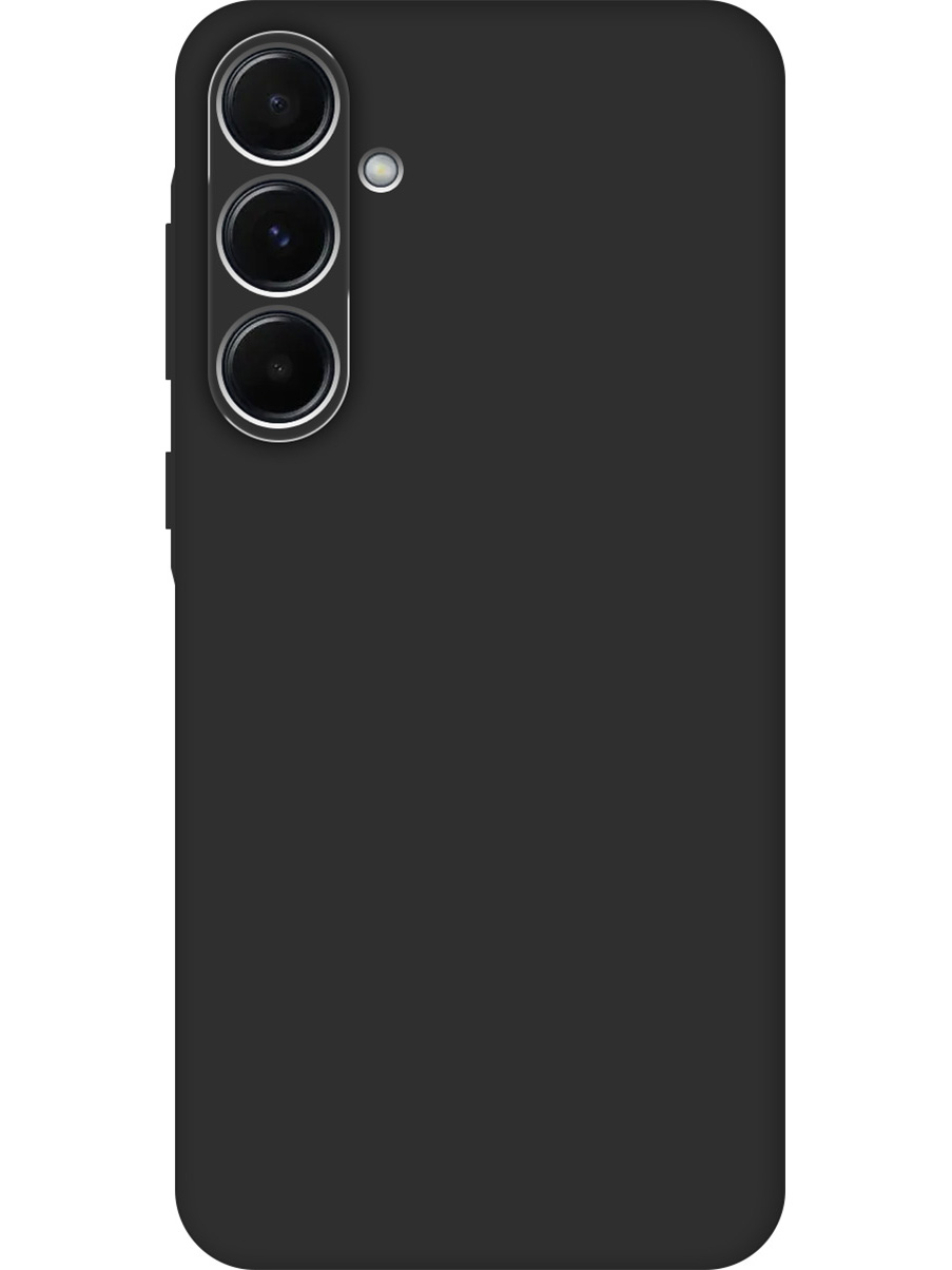 

Силиконовый чехол на Samsung Galaxy A35 матовый черный, 780484313