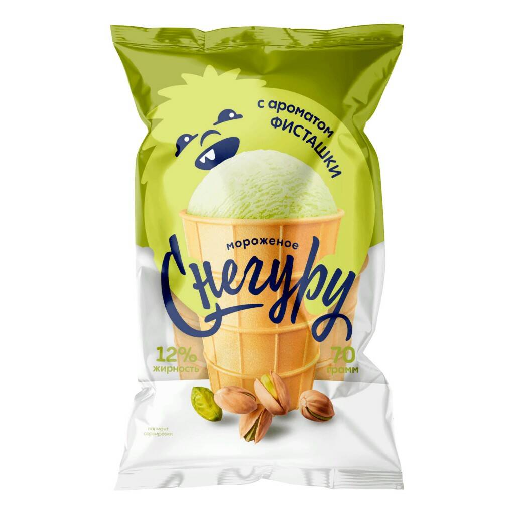 

Мороженое молочное Саратов-Холод Плюс Снегуру с ароматом фисташки 70 г