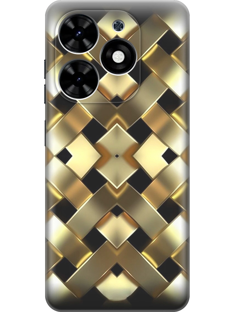 

Силиконовый чехол на Tecno Spark Go 2024 / Spark 20 / 20C / Pop 8 с принтом 895675, Прозрачный;золотистый;черный, 777768831