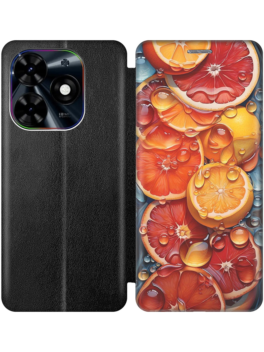 

Чехол-книжка на Tecno Spark Go 2024 / Spark 20 / 20C / Pop 8 с принтом черный 900466, Черный;красный;оранжевый, 777768831