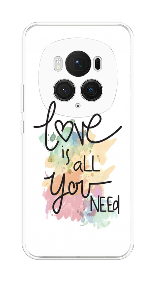 

Чехол на Honor Magic 6 Pro "Love is all you need", Белый;черный;зеленый, 6123750-1