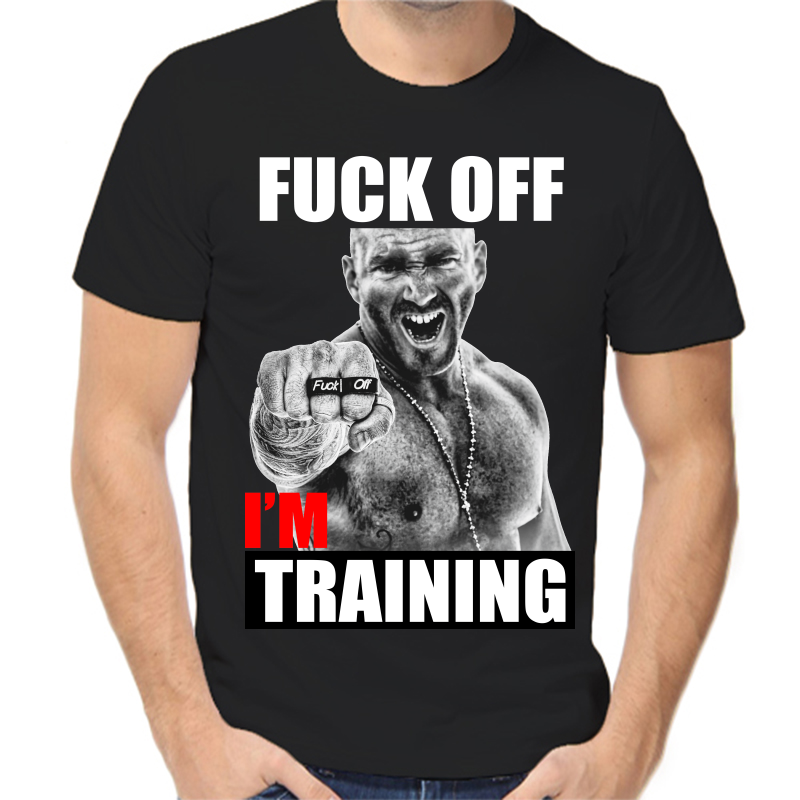 

Футболка мужская черная 58 р-р fuck off im training, Черный, fm_fuck_off_im_training