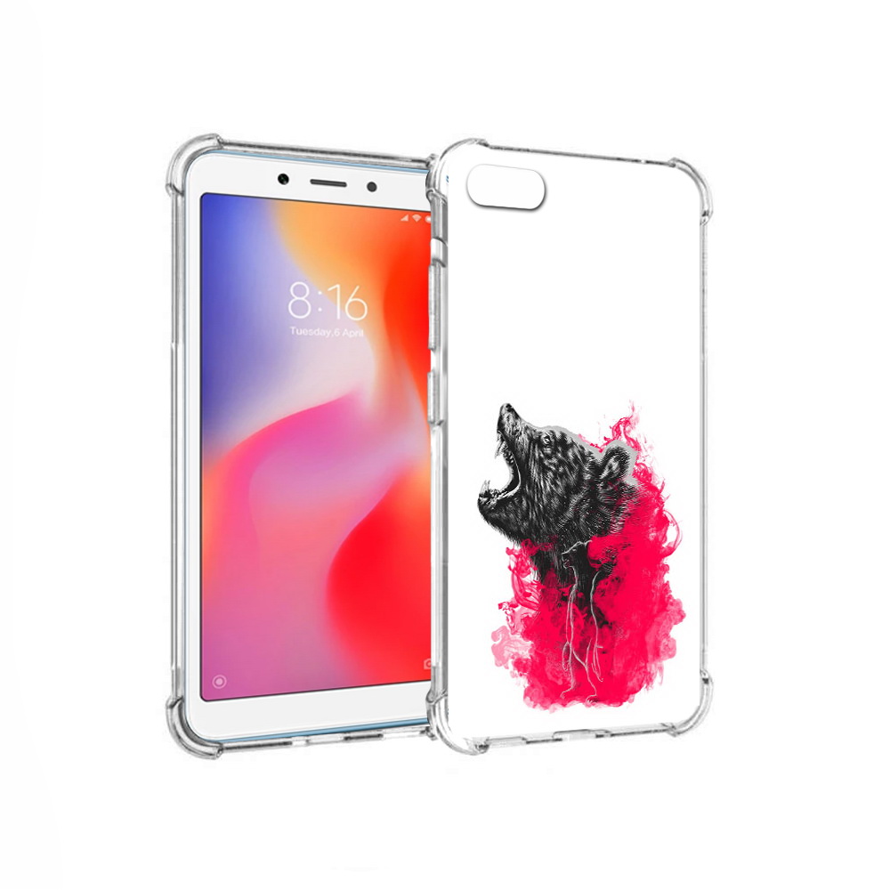 

Чехол MyPads Tocco для Xiaomi Redmi 6A медведь в дымке (PT113916.305.463), Прозрачный, Tocco