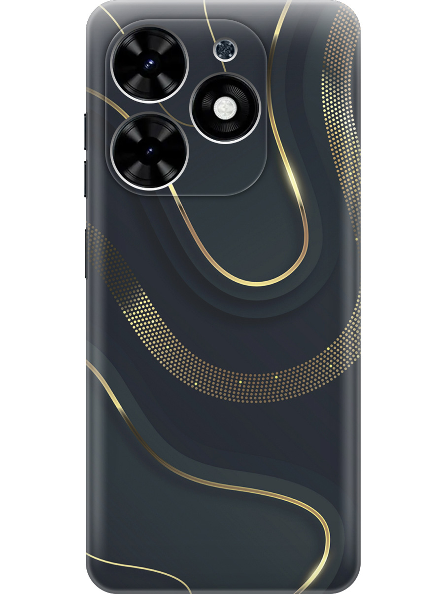 

Силиконовый чехол на Tecno Spark Go 2024 / Spark 20 / 20C / Pop 8 с принтом 929601, Прозрачный;золотистый;серый, 777768831