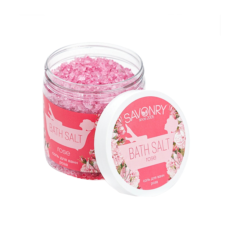 Соль для ванн Savonry Rose 600 г соль для ванн biothal bath salt wild rose 500 мл