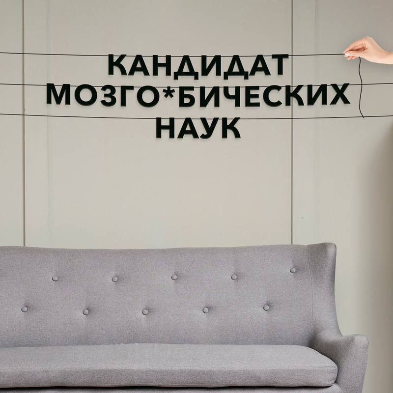 

Гирлянда-растяжка Кандидат мозго*бических наук VN754 черная, Черный, Кандидат мозго*бических наук