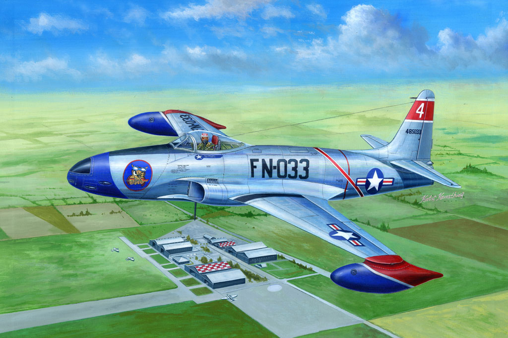 фото Сборная модель hobby boss 1/48 f-80a shooting star fighter 81723 hobbyboss