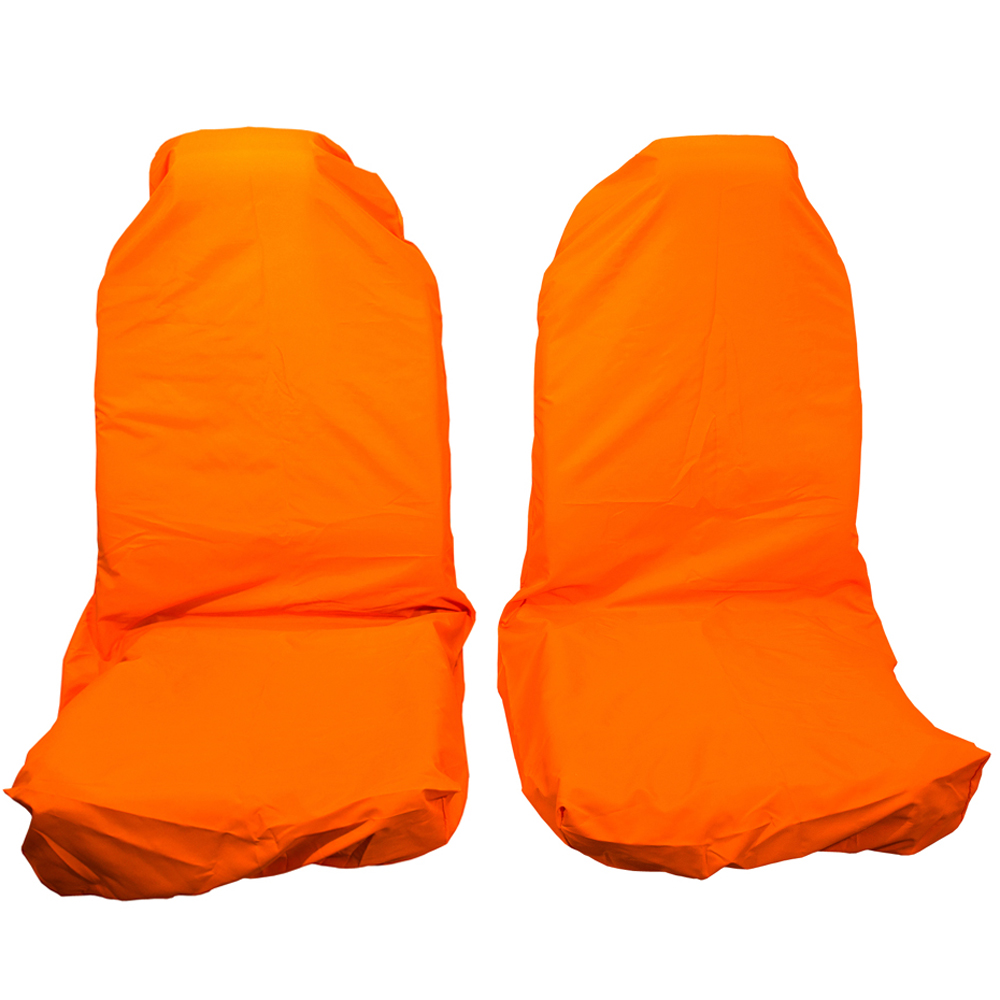 Чехлы на сиденья PRO-4x4 HARD передние грязезащитные оранжевые