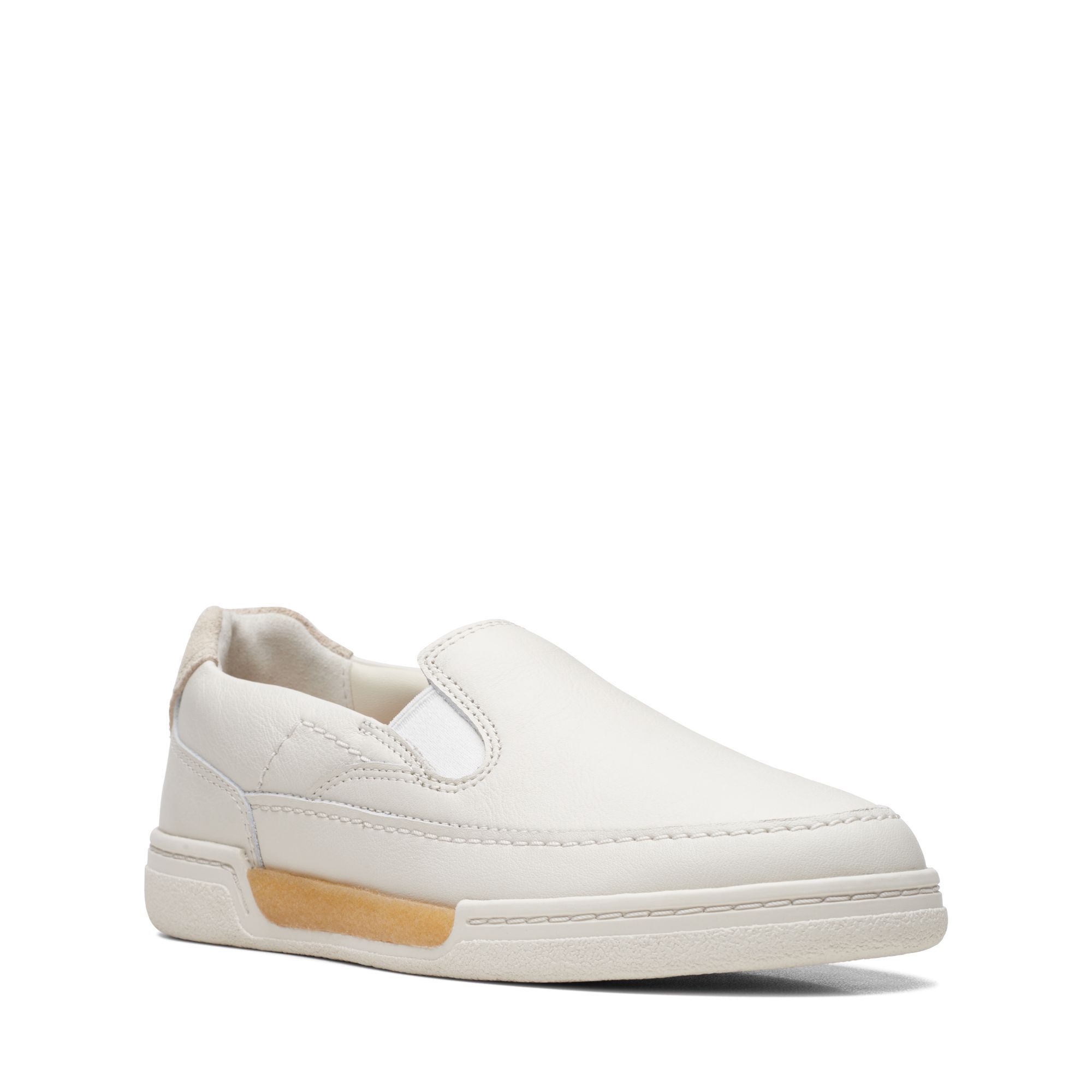 

Слипоны женский Clarks 26170385 белые 41.5 EU, Белый, 26170385